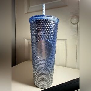 Starbucks Iridescent Blue Tumbler with Straw
